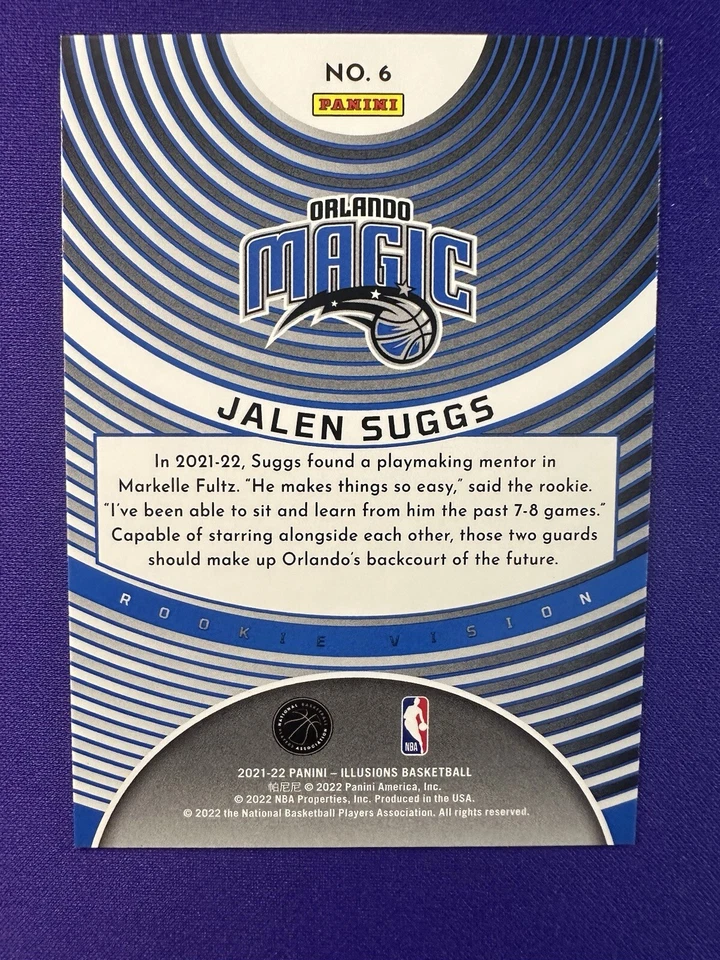 2021-22 Panini Illusions - Rookie Vision #6 Jalen Suggs (RC) - Image 2 of 2