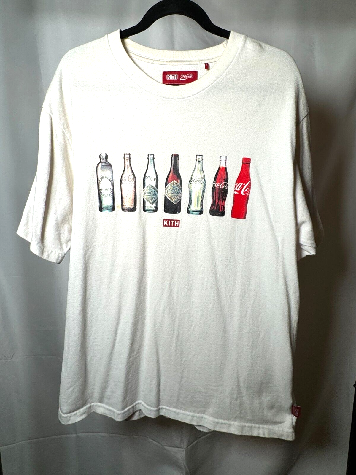 KITH x Coca Cola White Bottle Graphic Tee - Men's Size M