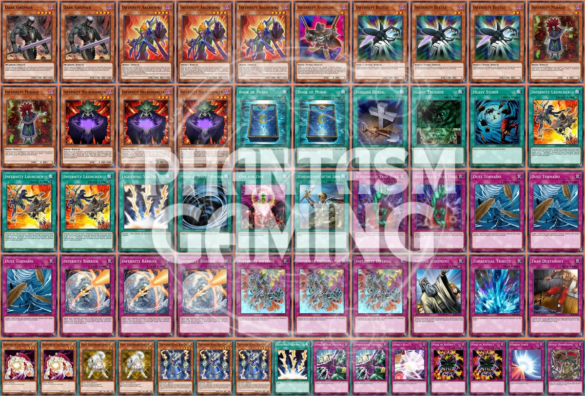Infernity Deck Thunder King Banisher Ryko Dimensional Prison Yugioh