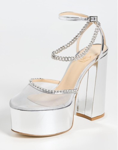 Bombas de plataforma NALEBE Stellar talla 39,5 EUR/9,5 US precio de venta sugerido por el fabricante 850 USD - Imagen 4 de 18