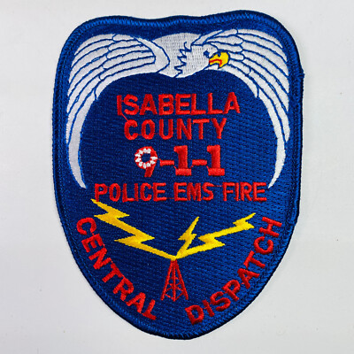 Isabell County 911 Central Dispatch Fire EMS Communications Michigan MI Patch P3