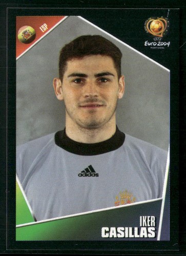 Iker Casillas #71 2004 Panini UEFA Euro card