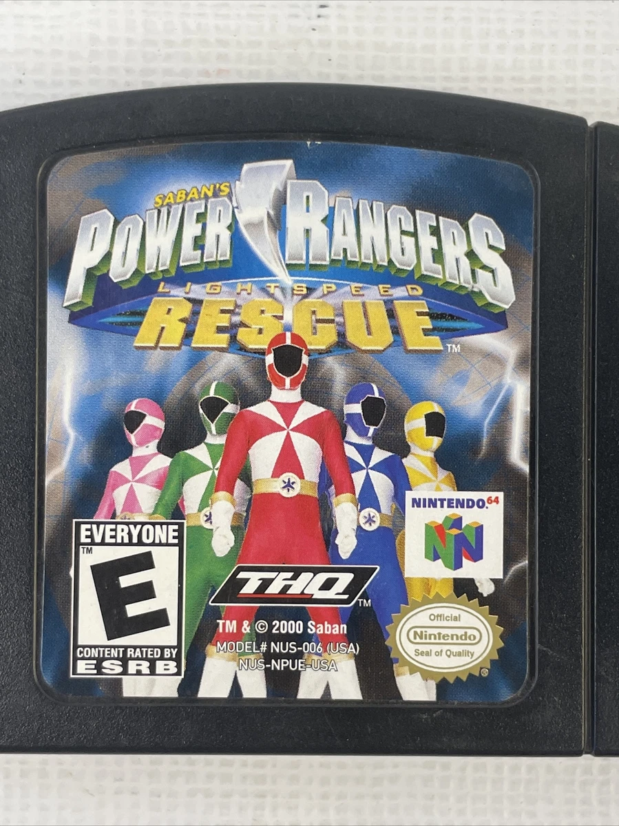 Power rangers lightspeed rescue nintendo clearance 64