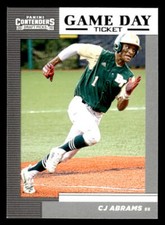 2019 Panini Contenders Draft Picks Collegiate #7 CJ Abrams Game Day Ticket Card