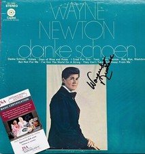 WAYNE NEWTON Signed DONKE SCHOEN LP Vinyl Record Album JSA COA Ferris Bueller