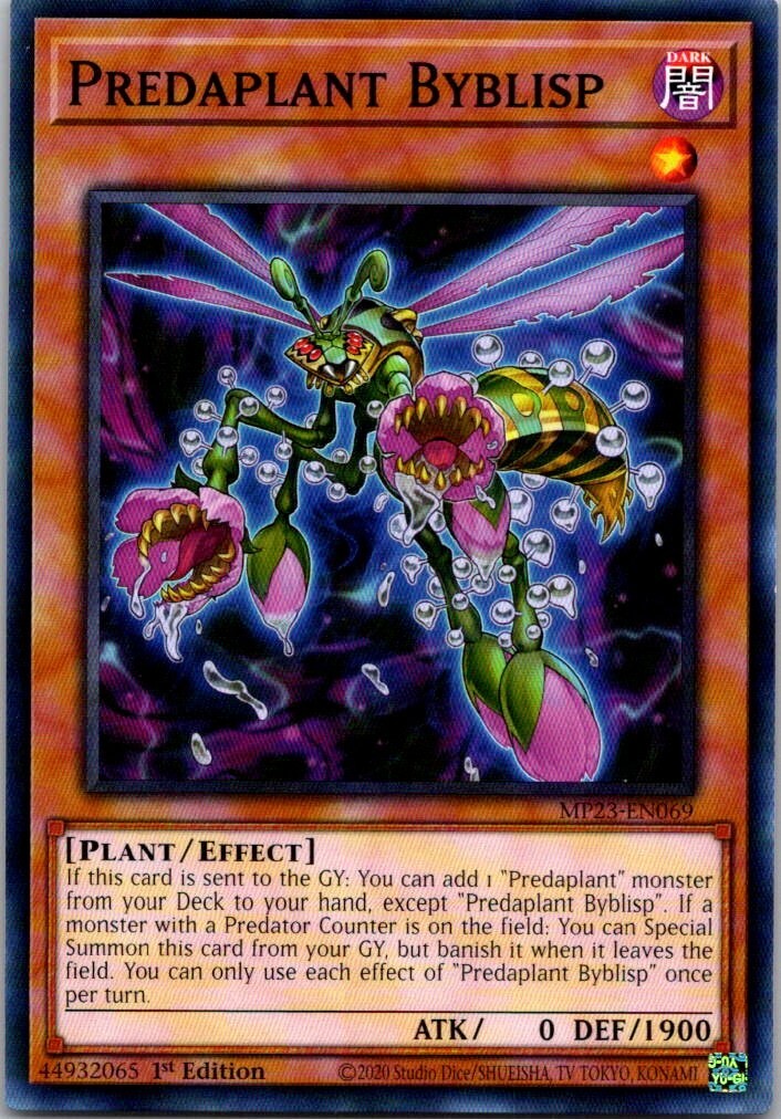 Yu-Gi-Oh Yugioh Predaplant Byblisp MP23-EN069 Mega Tin 2023 Dueling Heroes | eBay Yu-Gi-Oh Yugioh Predaplant Byblisp MP23-EN069 Mega Tin 2023 Dueling Heroes | eBay