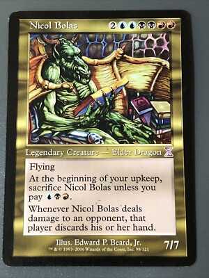 Nicol Bolas X1 Time Spiral Ex Condition See Pics Front Back Mtg