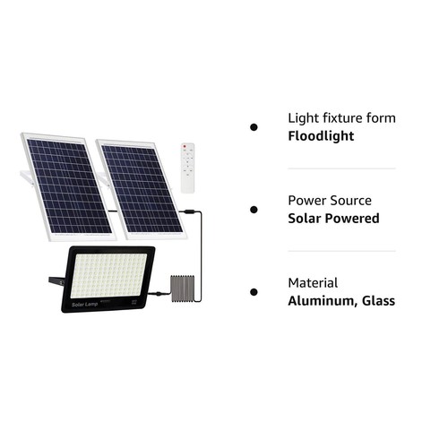 400W Solar Security Flood Lights,LED Street Light Outdoor IP66 Waterproof wit... - Picture 8 of 8