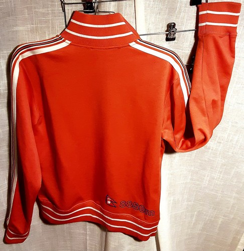 The North Face A5 Series Warm Up Track Jacket L Orange Zip 8850 Everest - Picture 11 of 11