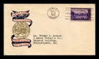 DR JIM STAMPS US COVER ALASKA TERRITORY FDC SCOTT 800 PLIMPTON CACHET