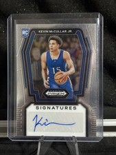 Kevin McCullar Jr 2024 Panini Prizm Draft Picks Signatures RC Auto Kansas