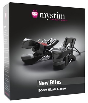 Mystim New Barry Bite bi-polare Klammern Nippelklemmen E-Stim Elektrostimulation