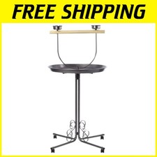 Metal Bird Stand w/ Perch, 25"x54", Medium