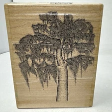 Spanish Moss Tree Stampington Rare 1995 Rubber Stamp P3005