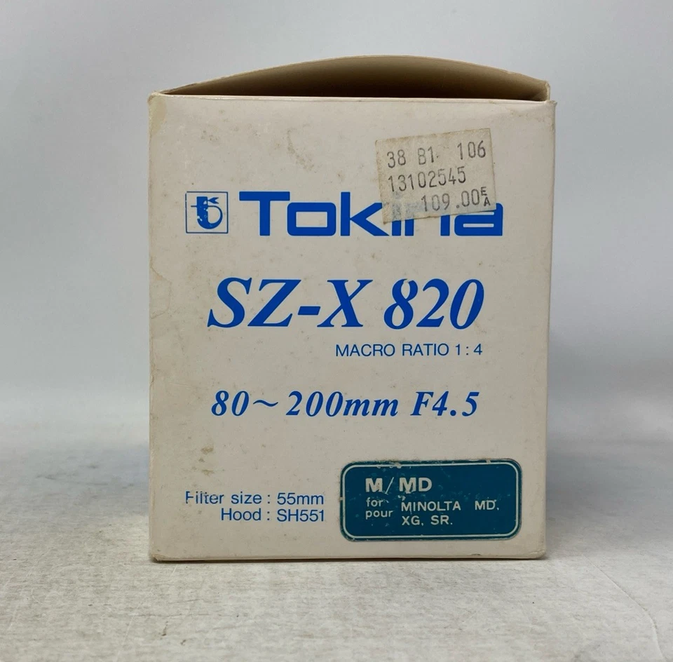 Tokina Model SZ-X 820 80-200mm F4.5 SLR Camera Lens For Olympus - Image 4 of 4