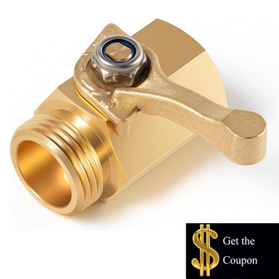 #ad for Dramm 12353 Heavy Duty Brass Shut Off Valve 3 4Inch Water Flow Control Valve $17.87