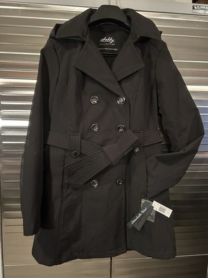 Sebby Collection  Coat Women M Soft Shell Water Resistant Wind Proof BLACK New!