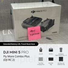 🔥 DJI Mini 5 Pro Fly More Combo Plus (RC2) 🔥 FREE 2 DAY ✈️ FROM US 🇺🇸 TODAY