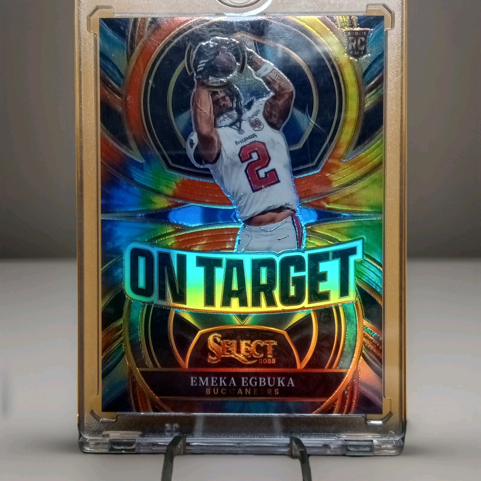 2025 Panini Select - Emeka Egbuka On Target Tie-Dye  #/25 Buccaneers RC