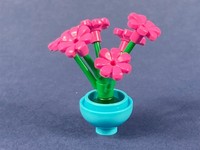 Lego® Blumentopf Blume Rosa Flower Pot Pflanze Topf Moc #1 Neu FüR Figur Garten
