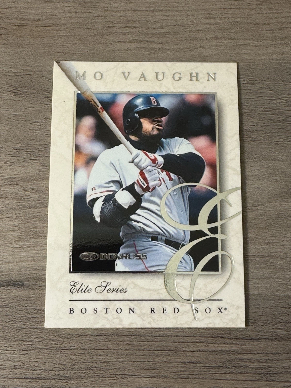 1997 DONRUSS ELITE SERIES MO VAUGHN LIMITED INSERT 10 OF 12 BOSTON RED SOX /2500