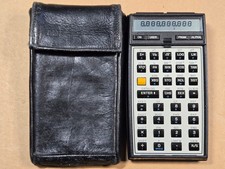 Hewlett Packard HP 41CV Vintage Calculator W/Leather Pouch 2 Modules Working