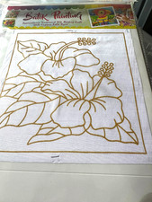 Flower and Butterfly Batik Painting Craft Picture Kit - See Designs