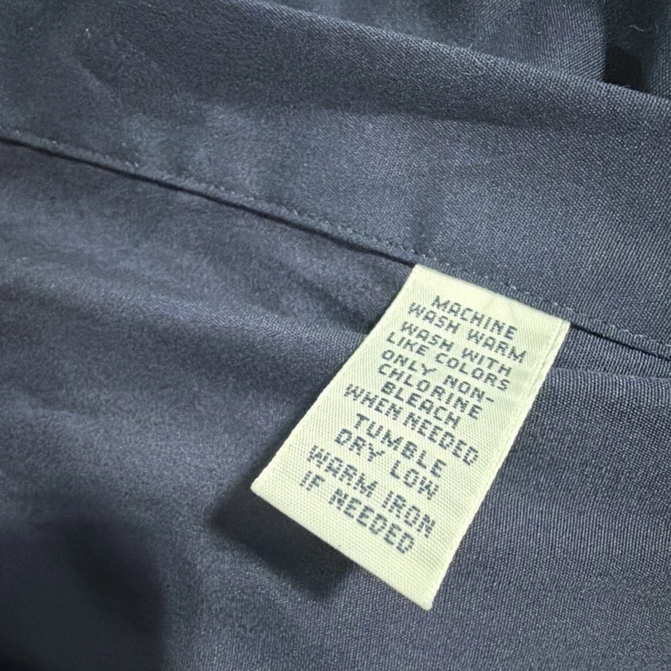 Camisa Ralph Lauren Calce Personalizado Oxford Abotonada Azul Marino Logo de Poni Para Hombres XXL Foto 4 de 4