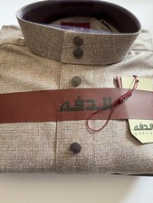 Men 58 MEDIUM Saudi Style High Quality WINTER Daffah Thobe Jubba Flat Sleeves