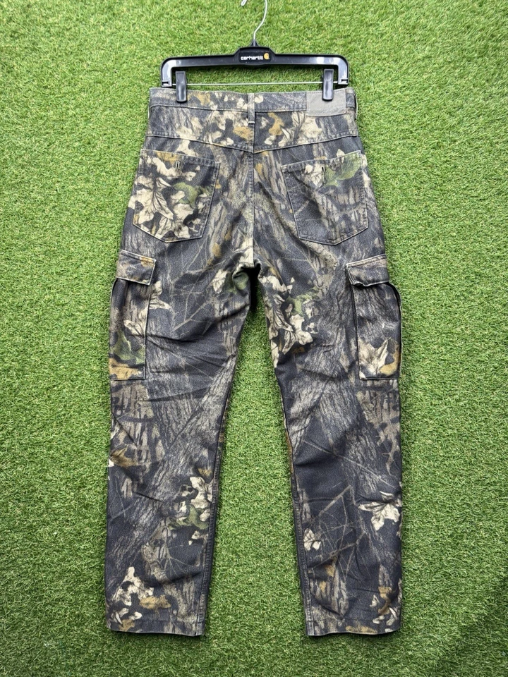 Cabelas Real Tree Hunting Pants Mens 30x31 Regular Camouflage Outdoor Cargo Work - Image 2 of 4