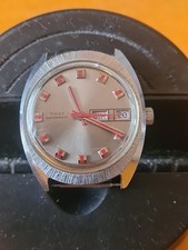 Vintage  montre TIMEX waterproof Mouvement Fonctionnel Lire DESCRIPTIF 