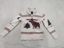 Kids Gap Fair Isle Full Zip Sweater Sz 8