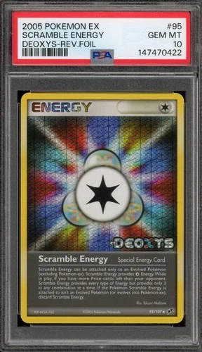 Pokemon Scramble Energy EX Deoxys Reverse Holo #95 PSA 10 Gem Mint