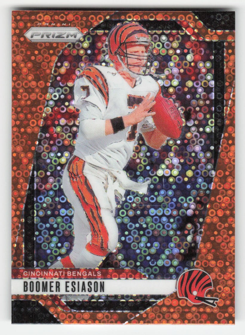 Boomer Esiason 2024 Panini Prizm Orange Disco Prizm #61