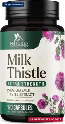 Milk Thistle Extract - Liver Cleanse Detox & Repair Formula - Natural Milk Thist