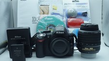 Nikon D3100 14MP DSLR Camera Kit W 18-55mm lens *TESTED* Shutter 922