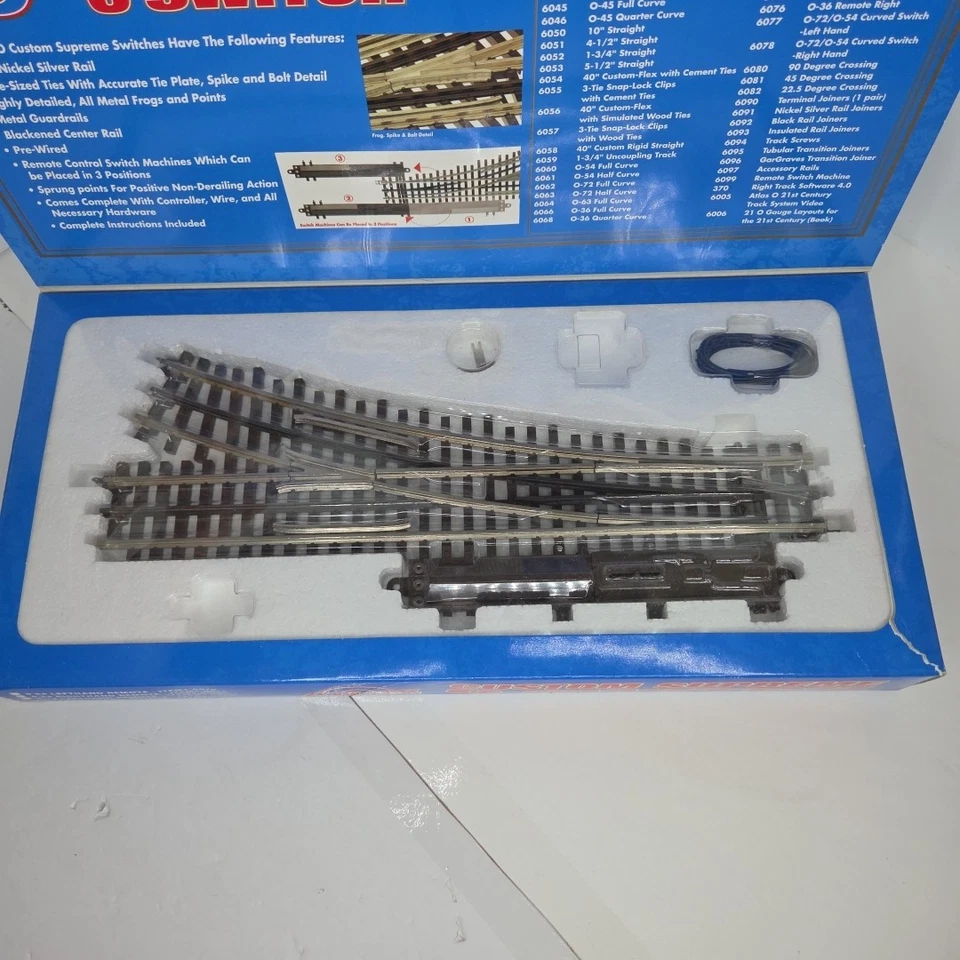3x Atlas #6073 O-72 Right Hand Remote Switch Track - O Gauge 3-Rail FOR PARTS - Image 4 of 4