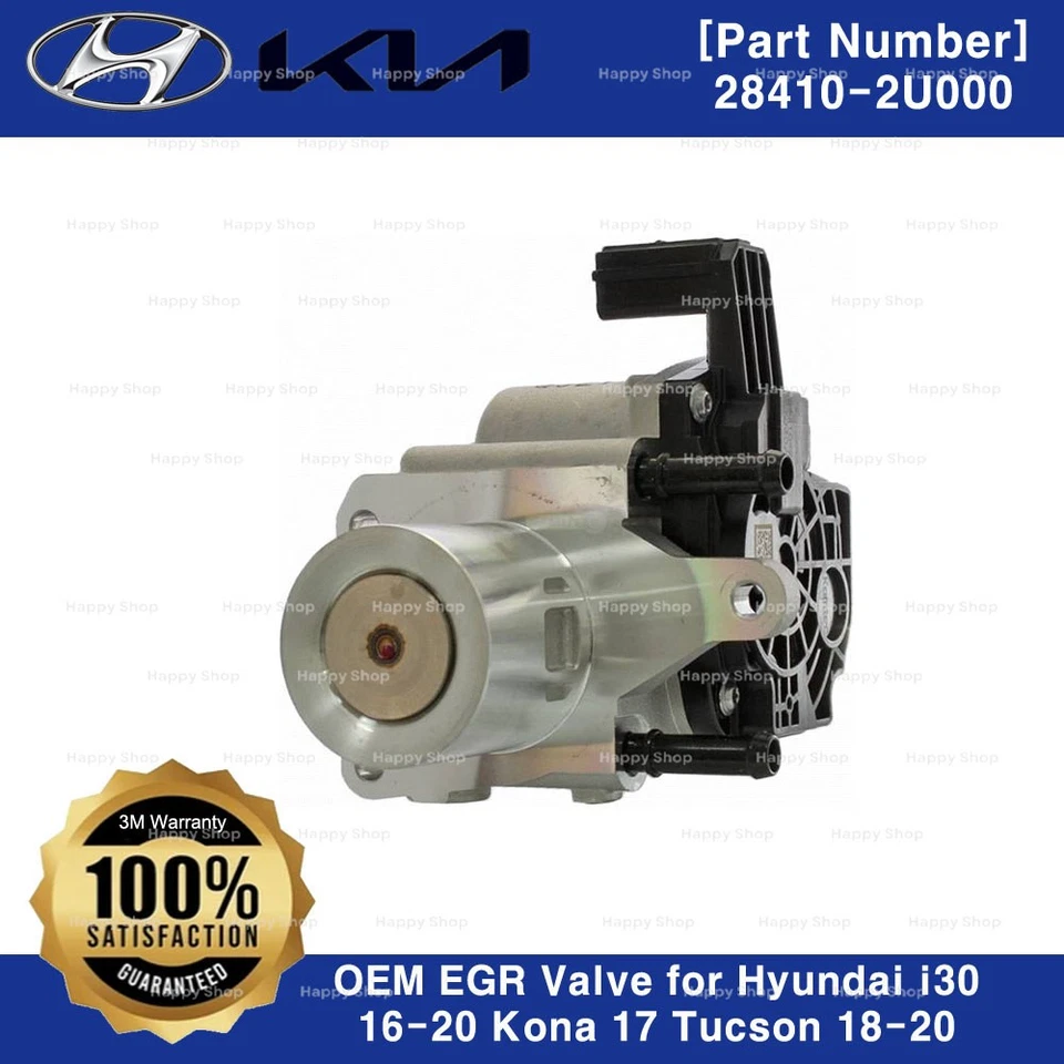 284102U000 Genuine OEM EGR Valve for Hyundai i30 16-20 Kona 17 Tucson 18-20 - Image 2 of 2