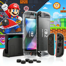 for Nintendo Switch 2 Dockable Cover Hard PC Protector Case Clear 360  Protetive