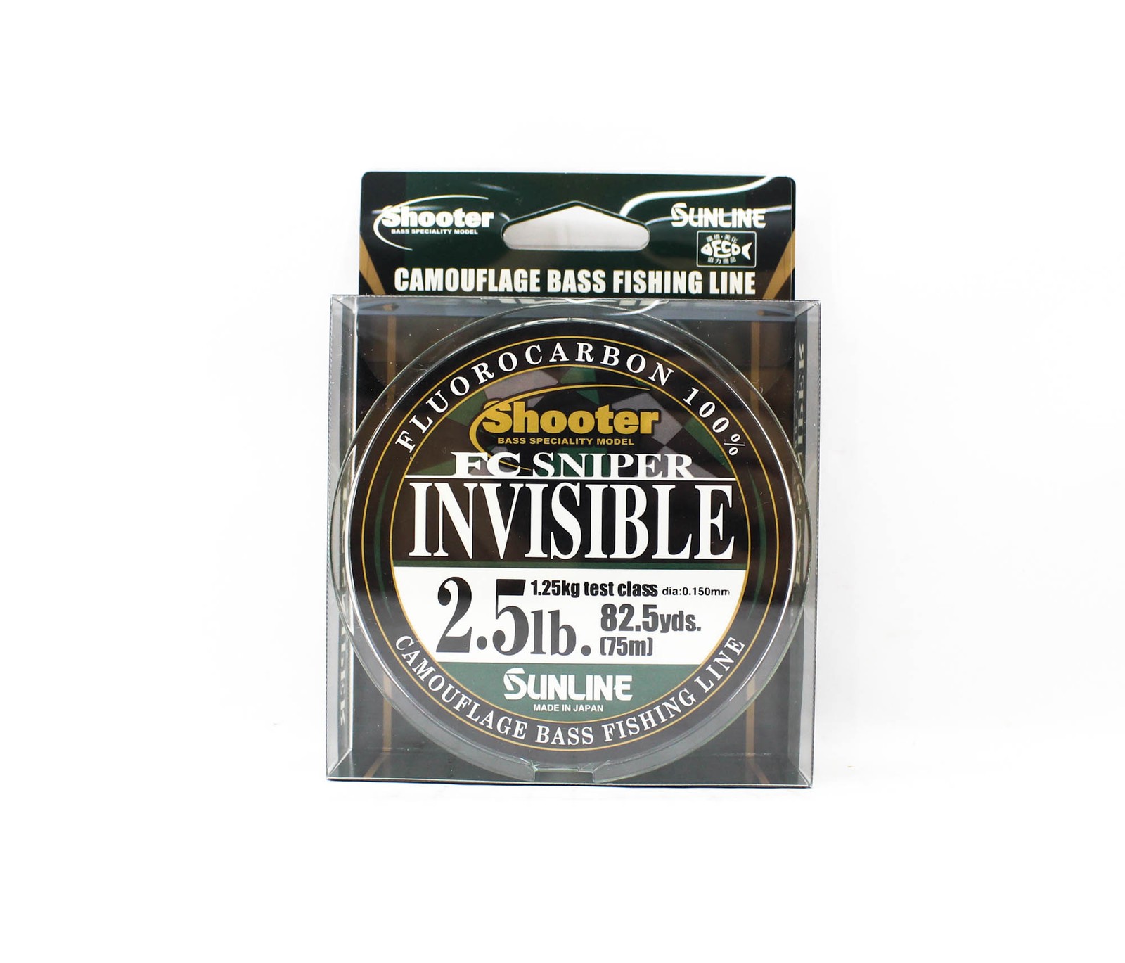 Sunline Fluorocarbon Line FC Sniper Invisible 75m 2.5lb 0.15mm (2117)