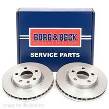 Borg & Beck Vented Brake Disc fits VW Jetta 1984-1992 1.8 321615301A 321615301B