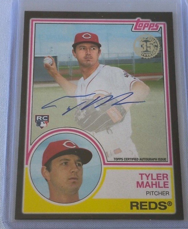 2018 Topps Update Series - 1983 Topps Design Autographs Tyler Mahle #83A-TM...