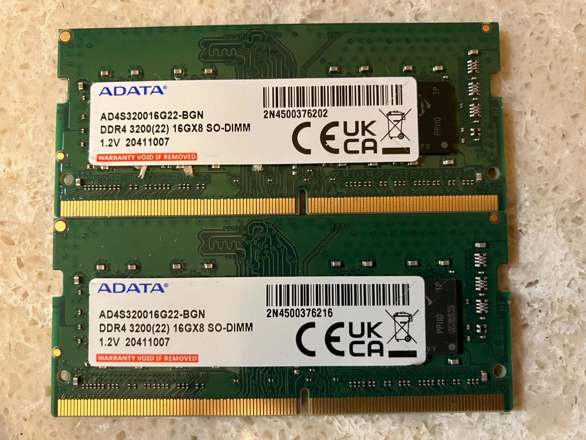 25+ ADATA DDR4 SDRAM 16 GB Total Capacity Memory (RAM) for sale