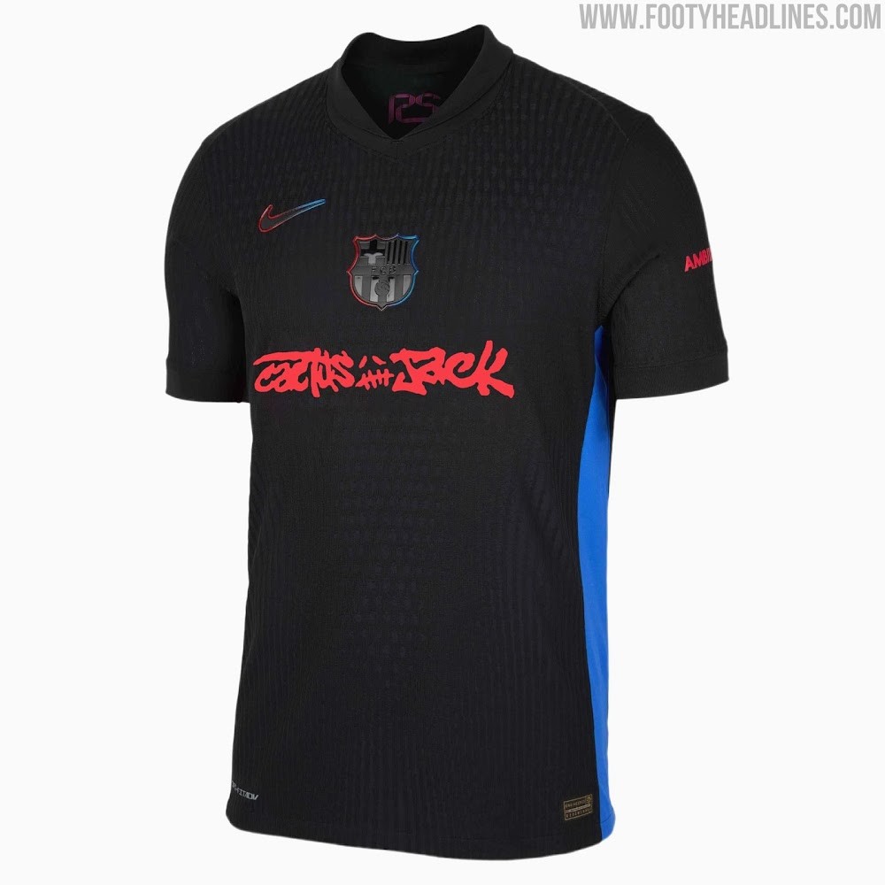 FC Barcelona x Travis Scott Black AWAY Jersey 24/25 Men Kit