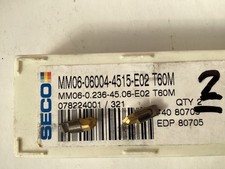 SECO MINI MASTER MM06-06004-4515-E02  Grade T60M. 2 In Packet New