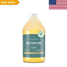 Gentle Liquid Castile Soap for Sensitive Skin - 64 Fl Oz Non-GMO