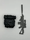 GIJoe Classified Series Retro Viper Sniper Rifle & Backpack Fodder 1/12 Scale