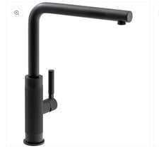 Franke Tessuto L-Spout Kitchen Tap Matt Black - Swivel Mixer - TAP8208