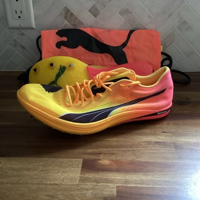 Mens 9 - Puma evoSpeed Long Distance Nitro Elite + Running Track Spikes Unisex