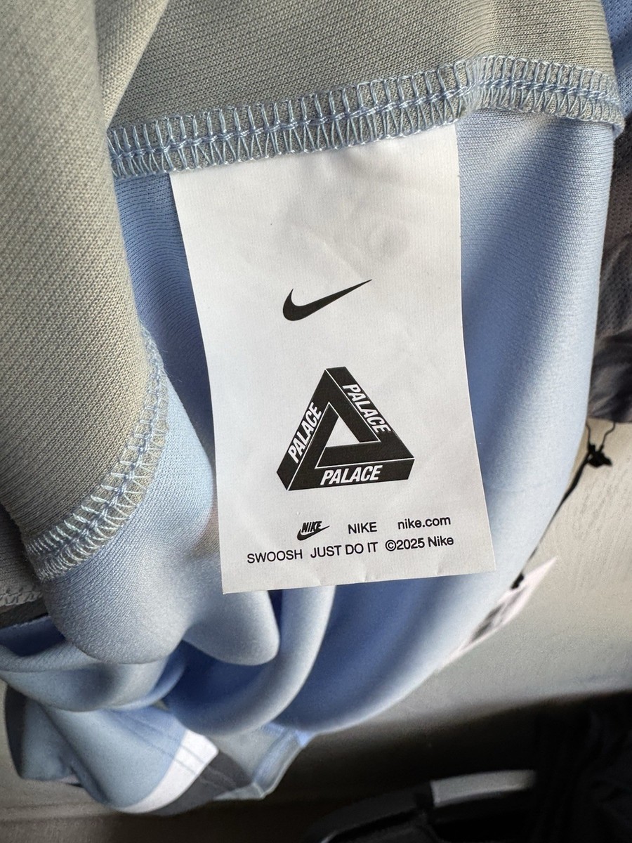 Palace Nike Font Swoosh Jersey Sky Blue Size L Large BRAND NEW IN